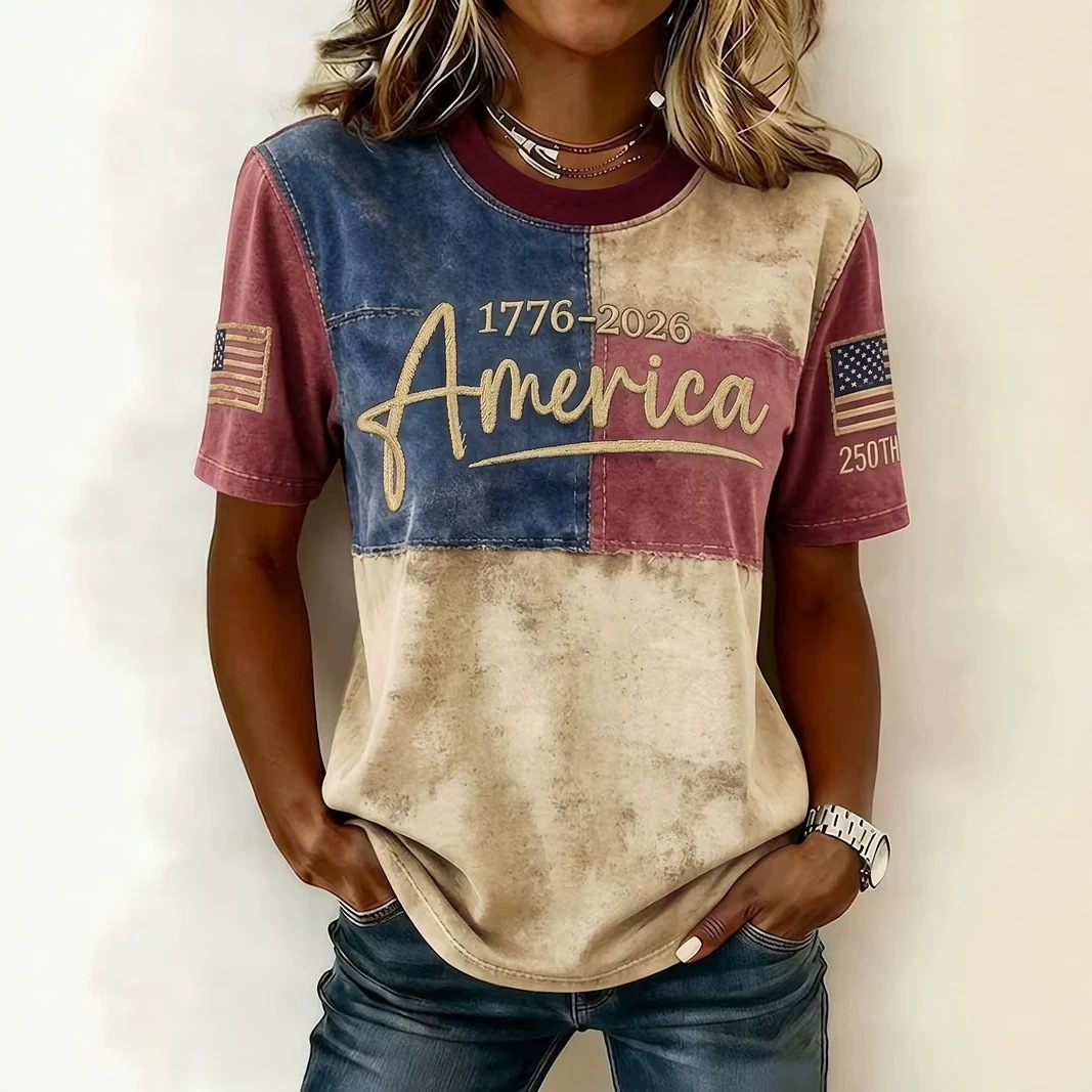 Summer Plaid 3D Print Short Sleeve T-Shirt