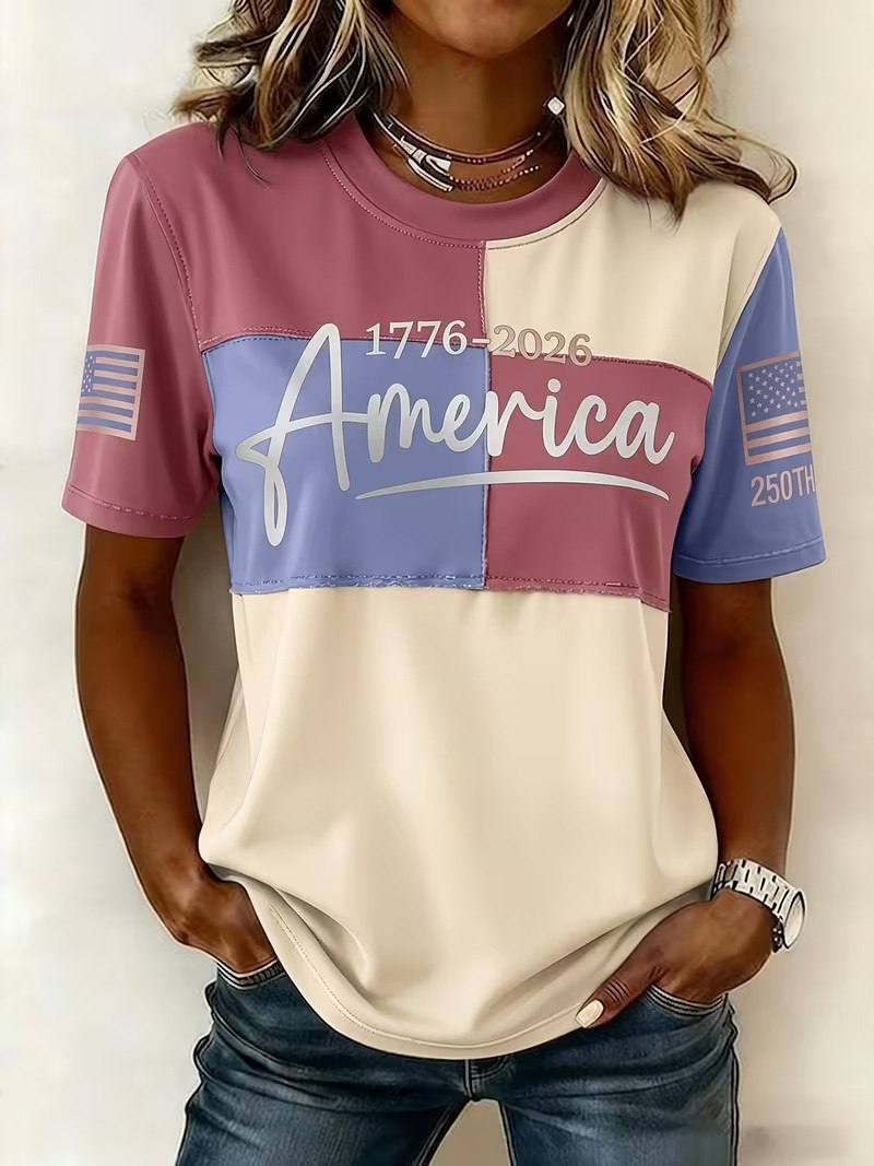 Summer Plaid 3D Print Short Sleeve T-Shirt