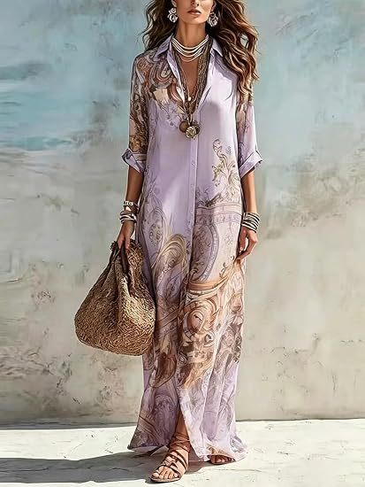 Women's Floral Plaid Print Long Shirt