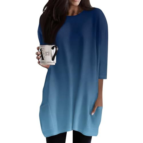 Gradient Rainbow Print Long Sleeve Women's Top