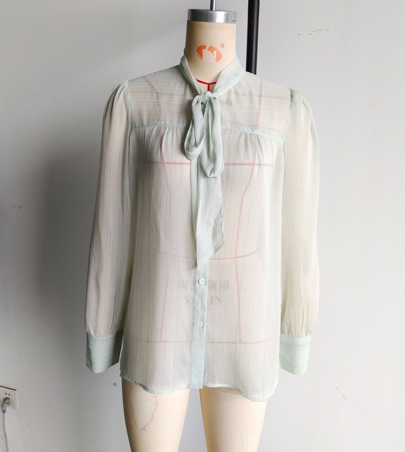 Women's V-Neck Long Sleeve Blouse Korean Minimalist Style