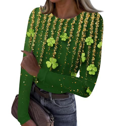 Colorful Striped Heart Print Long Sleeve Women's Top