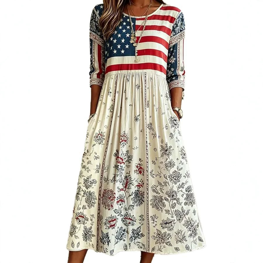 Women's Sleeveless Floral Print Ruched Bodycon Midi Dress