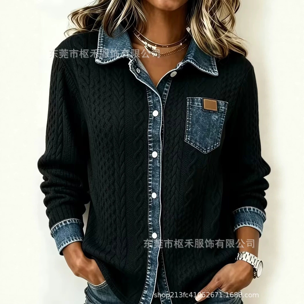 Women's Summer Plaid Print Long Sleeve Shirt