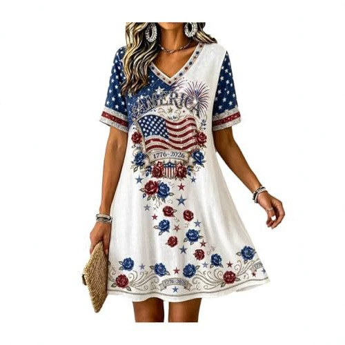 Women's Floral Print Ruched Midi Dress Sleeveless Deep V-Neck