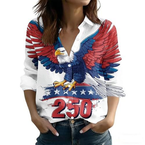 Women's Unique Anniversary Print Long Sleeve Shirt