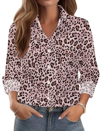 Women's Floral Butterfly Heart Print Long Sleeve Blouse