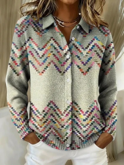 Women's Christmas Snowman Plaid Print Long Sleeve Shirt