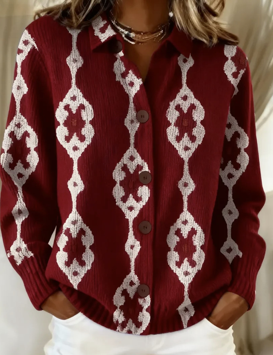 Women's Colorblock Starry Sky Print Long Sleeve Button-Front Shirt