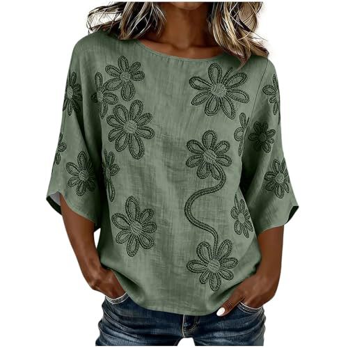 Plaid Floral Star Print Long Sleeve Women's Top