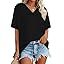 Women's V-Neck Short Sleeve Graphic T-Shirt Casual Loose Fit