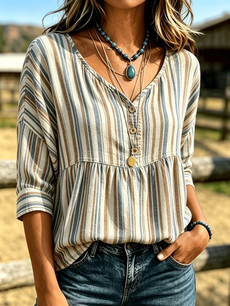 Women's Floral Print Short Sleeve Blouse