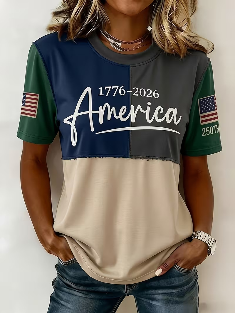 Summer Plaid 3D Print Short Sleeve T-Shirt