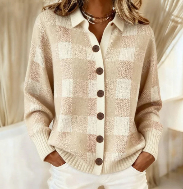 Women's Christmas Snowflake Print Long Sleeve Button-Front Shirt