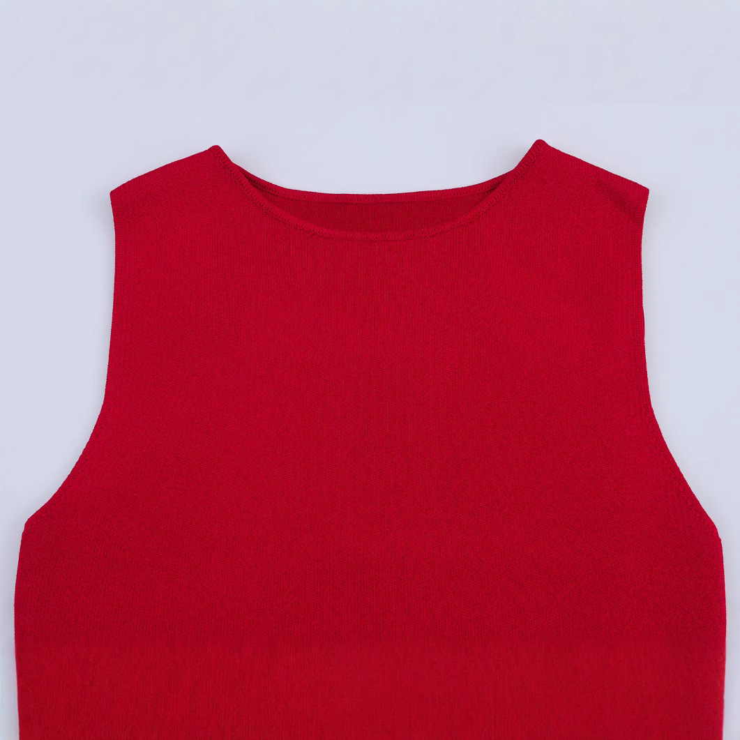 Knit Spliced Mermaid Midi Dress