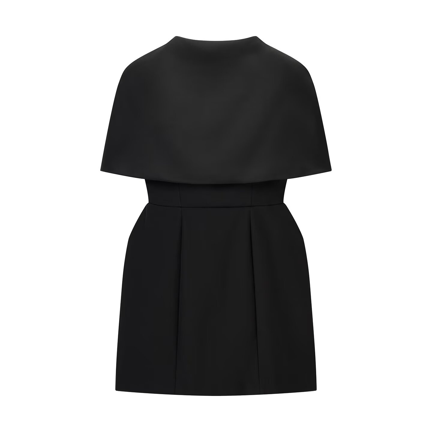 Women's Sleeveless Shawl Halter Waist-Cinching Dress