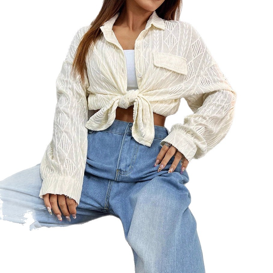 Women's Lightweight Loose Button-Front Shirt Jacket