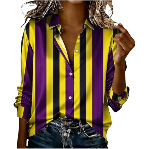 Women's Long Sleeve Irregular Star Print Blouse
