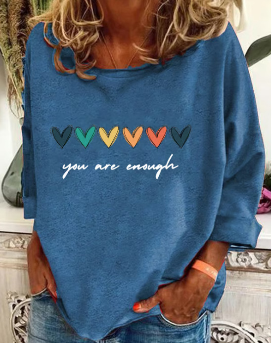Retro Turtle Graphic Crewneck Long Sleeve Top