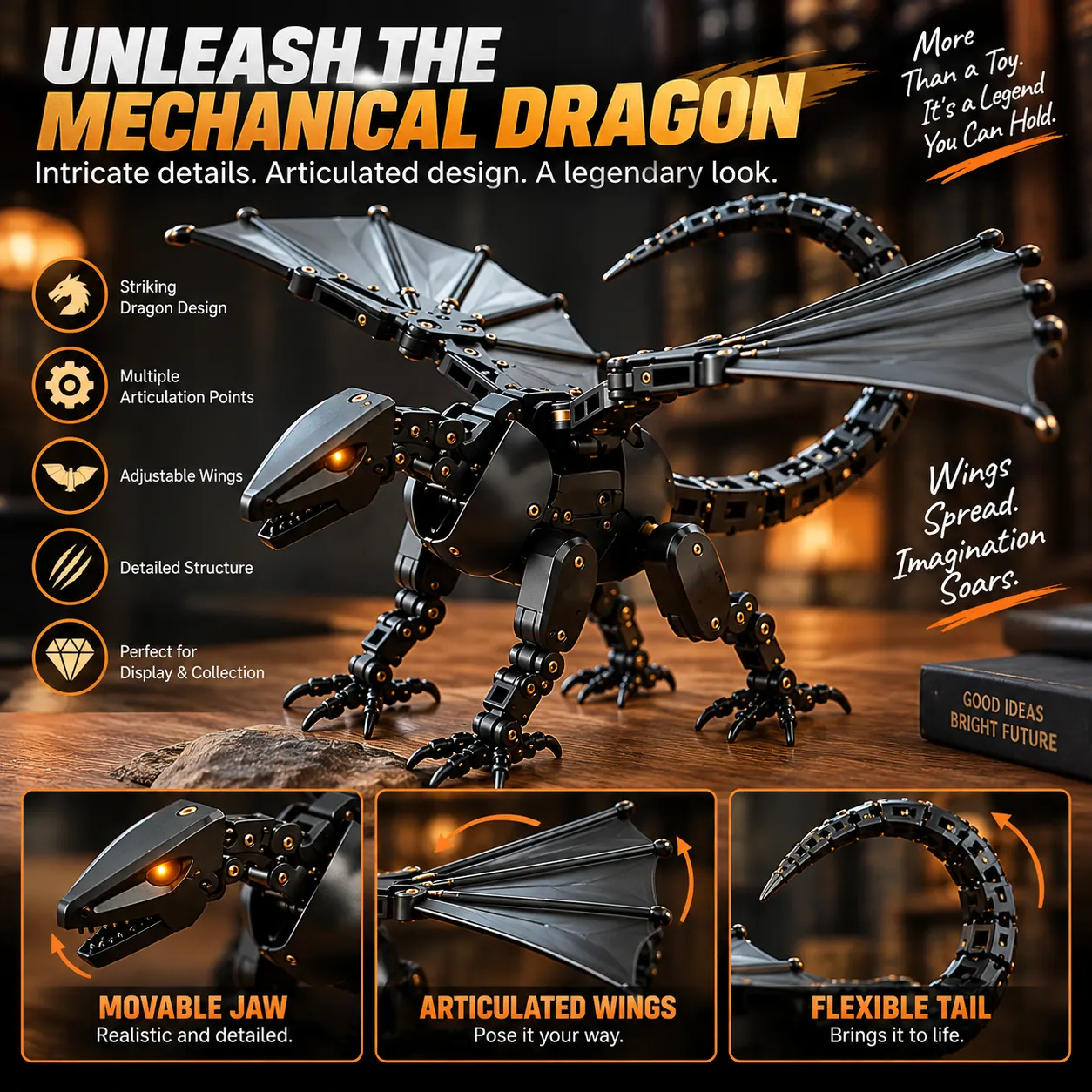 ⚡DragonMorph – Egg to Dragon Transforming Mechanical Toy