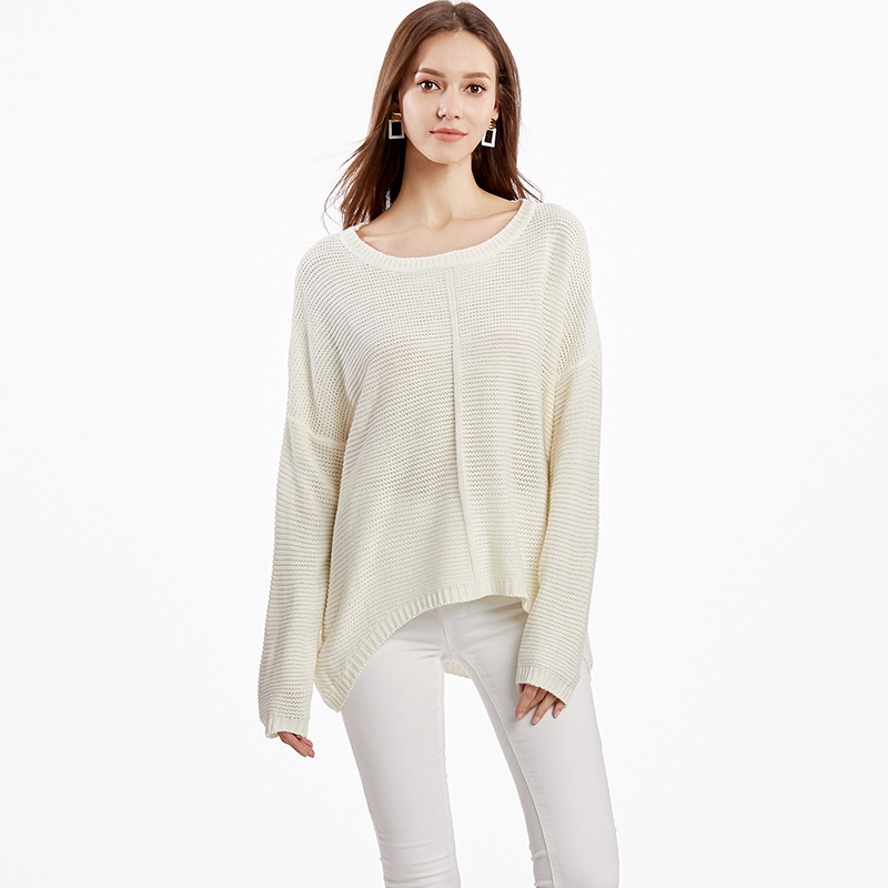 Women's Plus Size Crewneck Pullover Knit Sweater