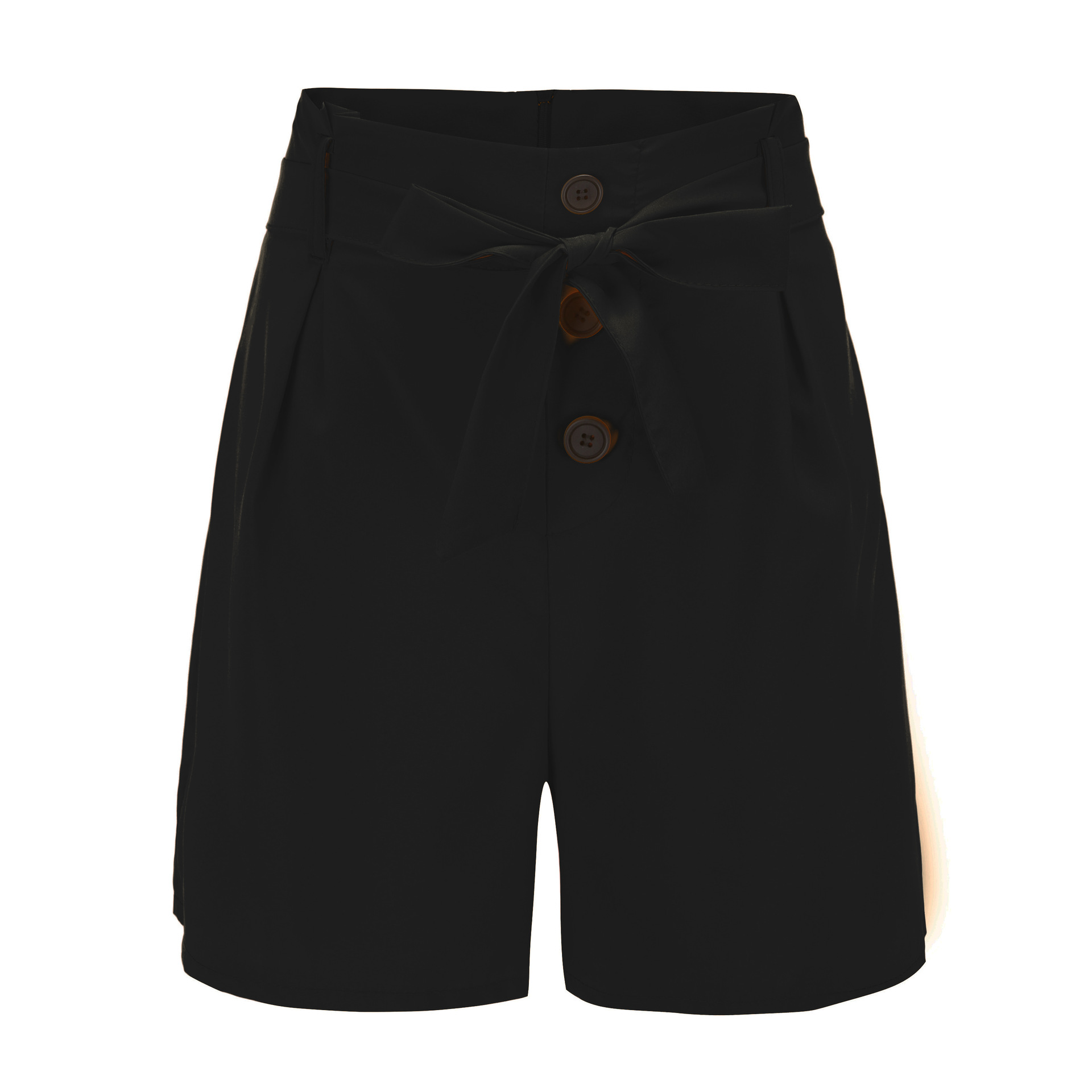 Women's High Waist Belted Wide Leg Shorts