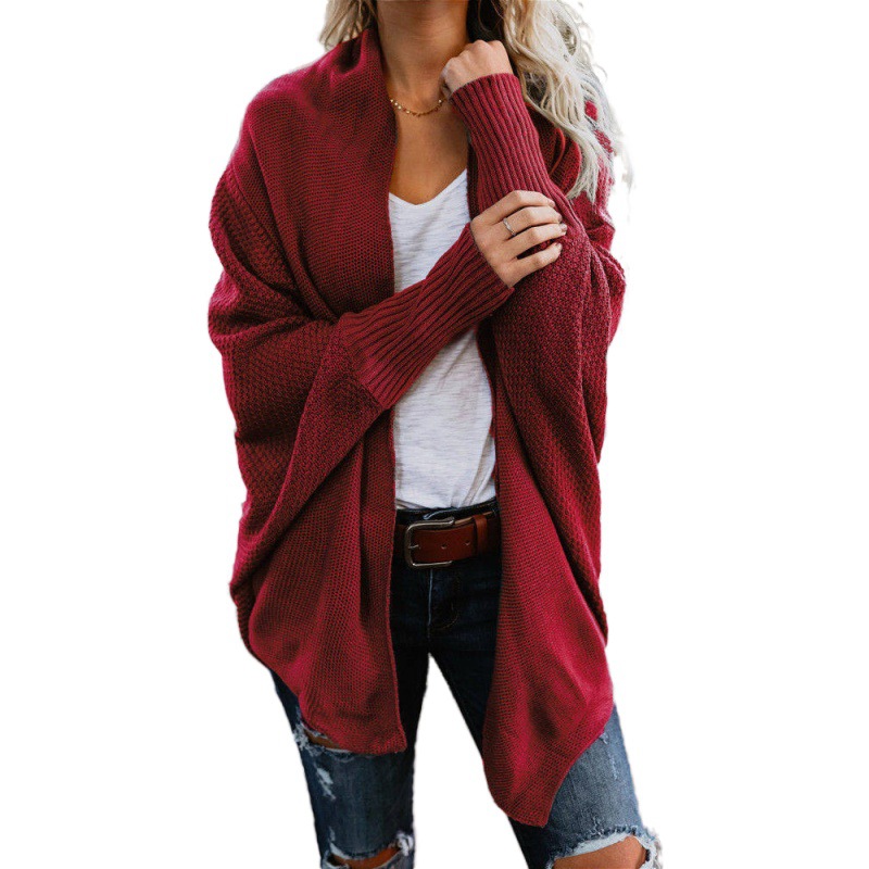 Women's Off-Shoulder Loose Knit Cardigan Sweater