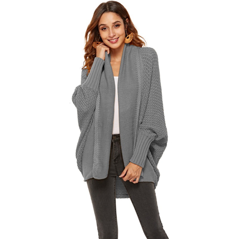 Women's Off-Shoulder Loose Knit Cardigan Sweater
