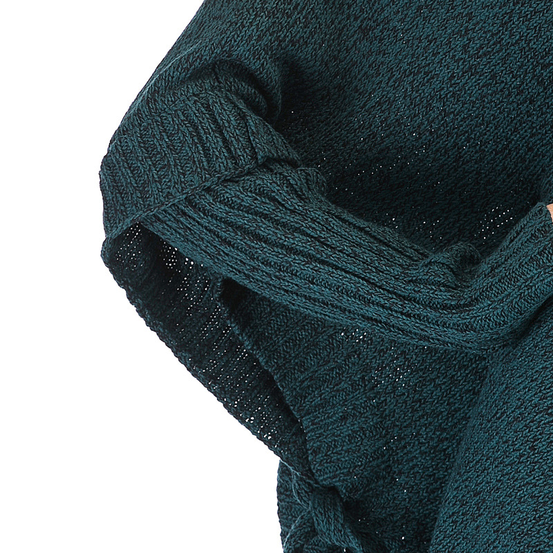 Women's Plus Size Turtleneck Sweater Loose Knit Pullover