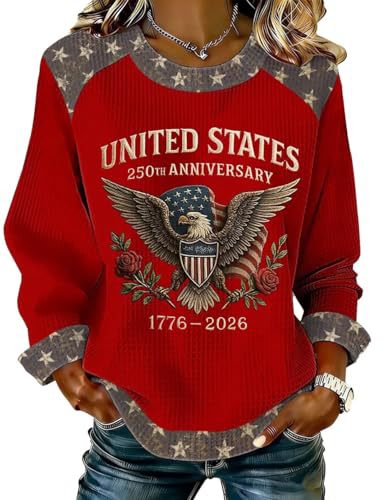 Women's American Eagle Print Crewneck Sweatshirt