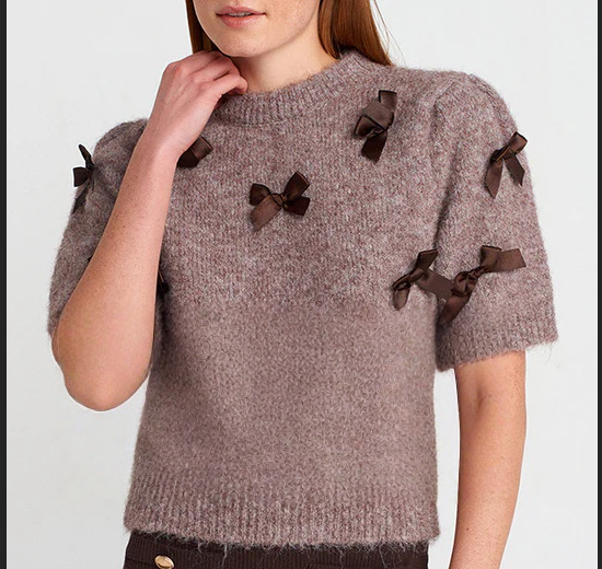 Women's Solid Color Mid-Long Sleeve Pullover Top