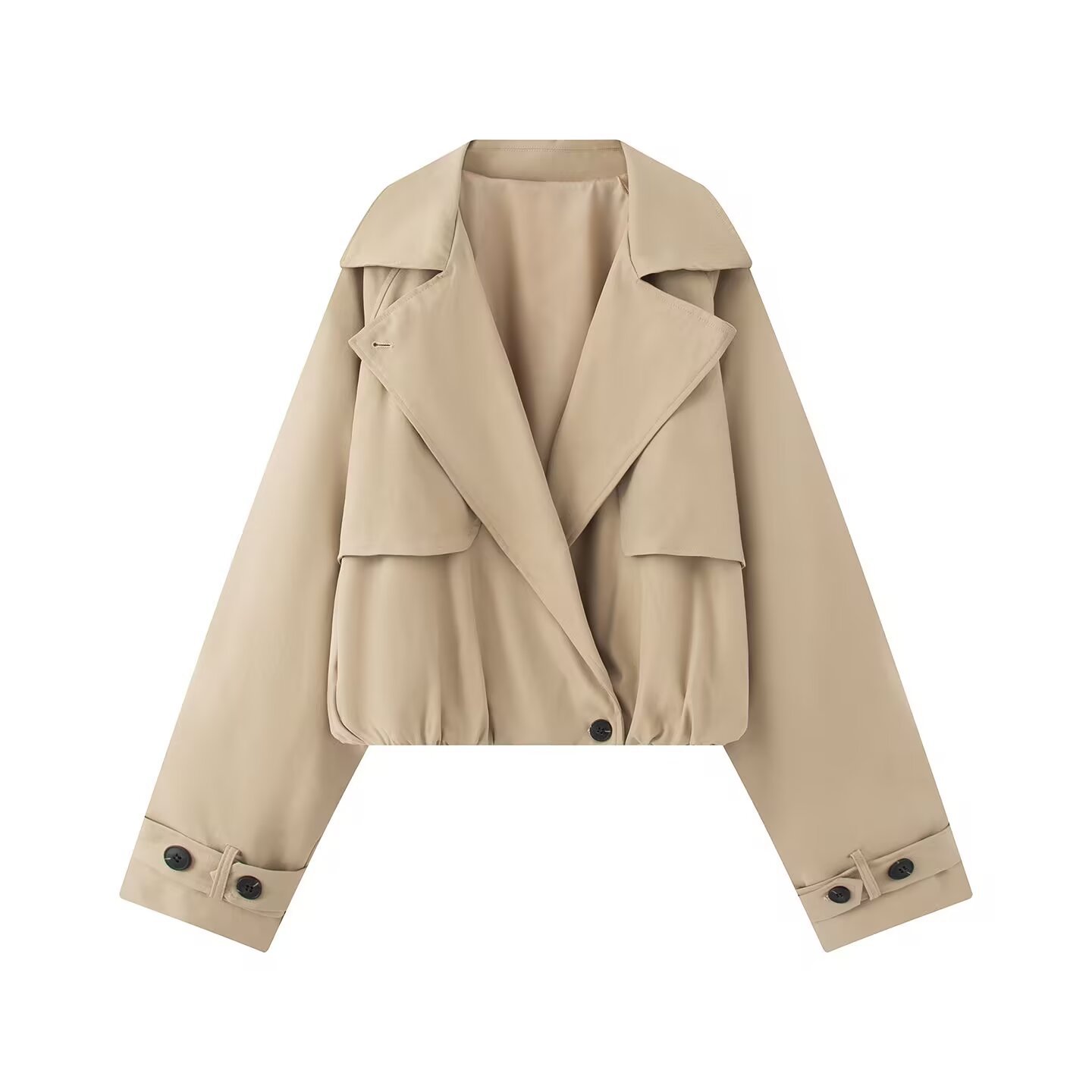 Women's Chic Color-Block Blazer Jacket