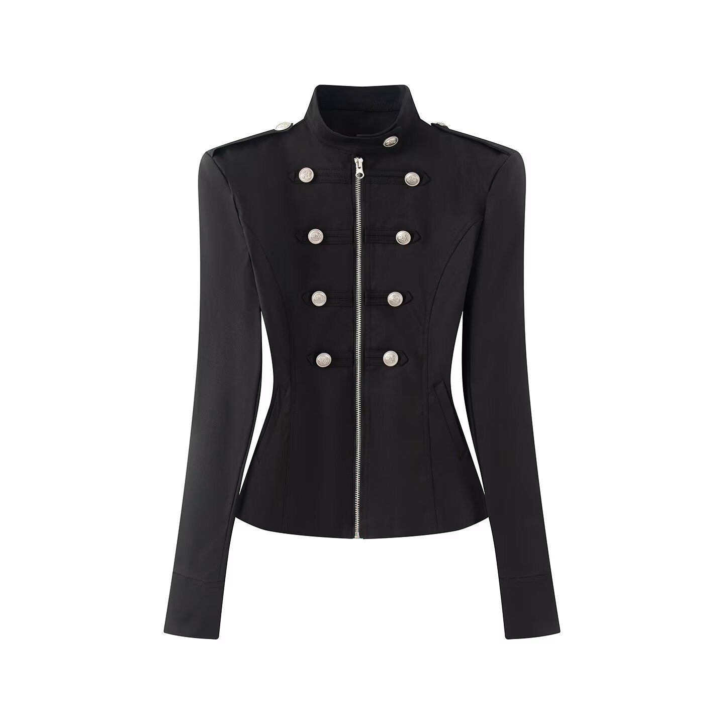 Women's Retro Slim Fit Zip-Up Jacket