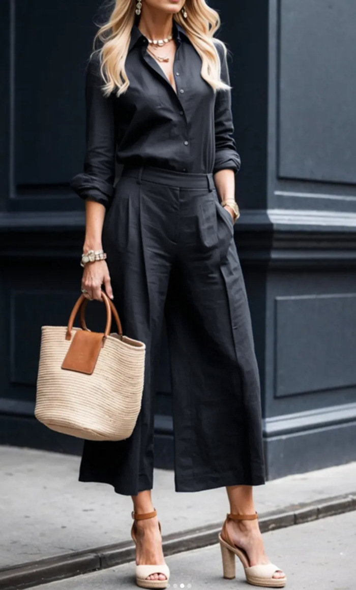 Women's Casual Commuter Cardigan & Pants Set Long Sleeve Solid Color