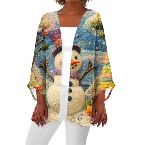 Women's Snowflake Plaid Sphere Print Long Trench Coat