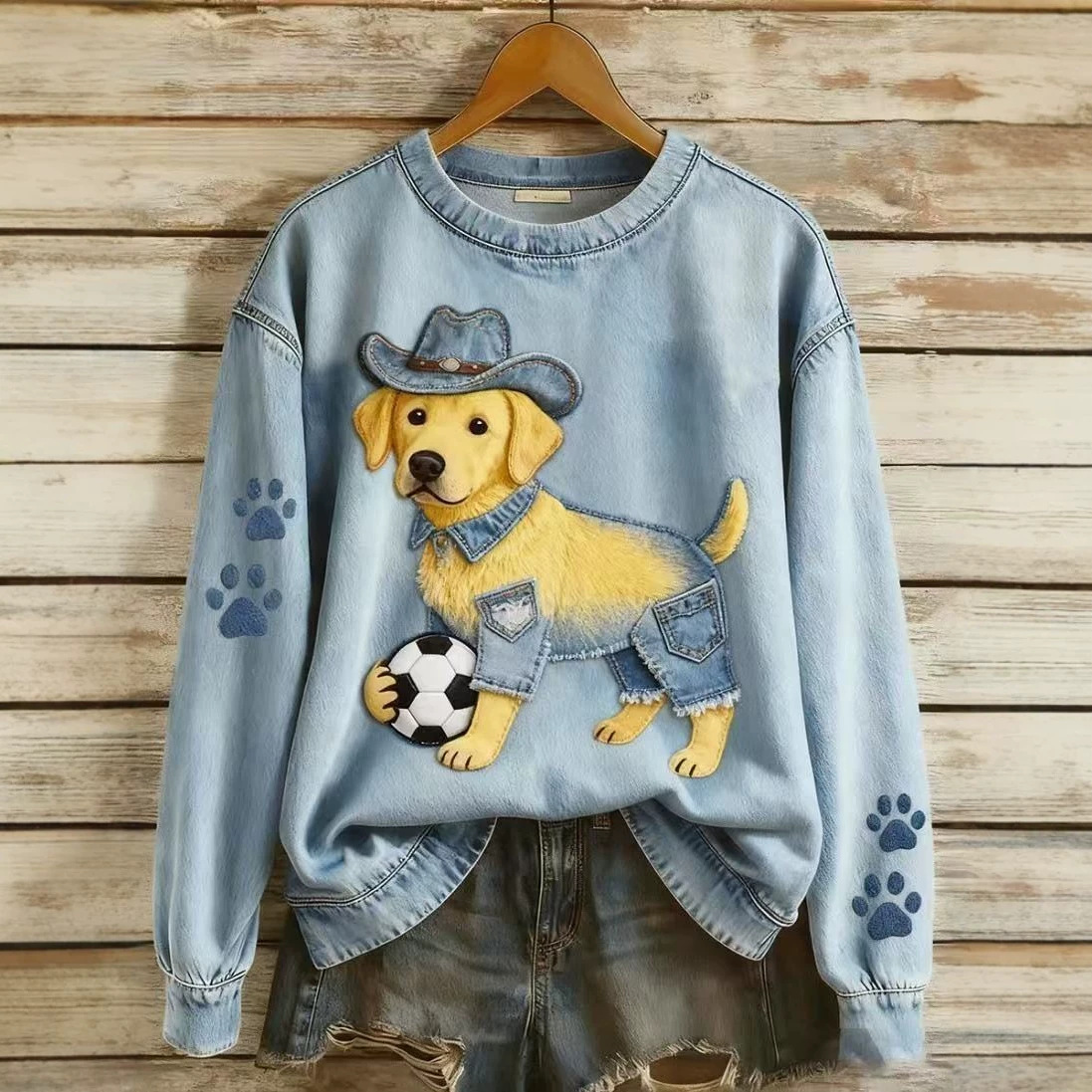 Women's Christmas Animal Print Sweatshirt