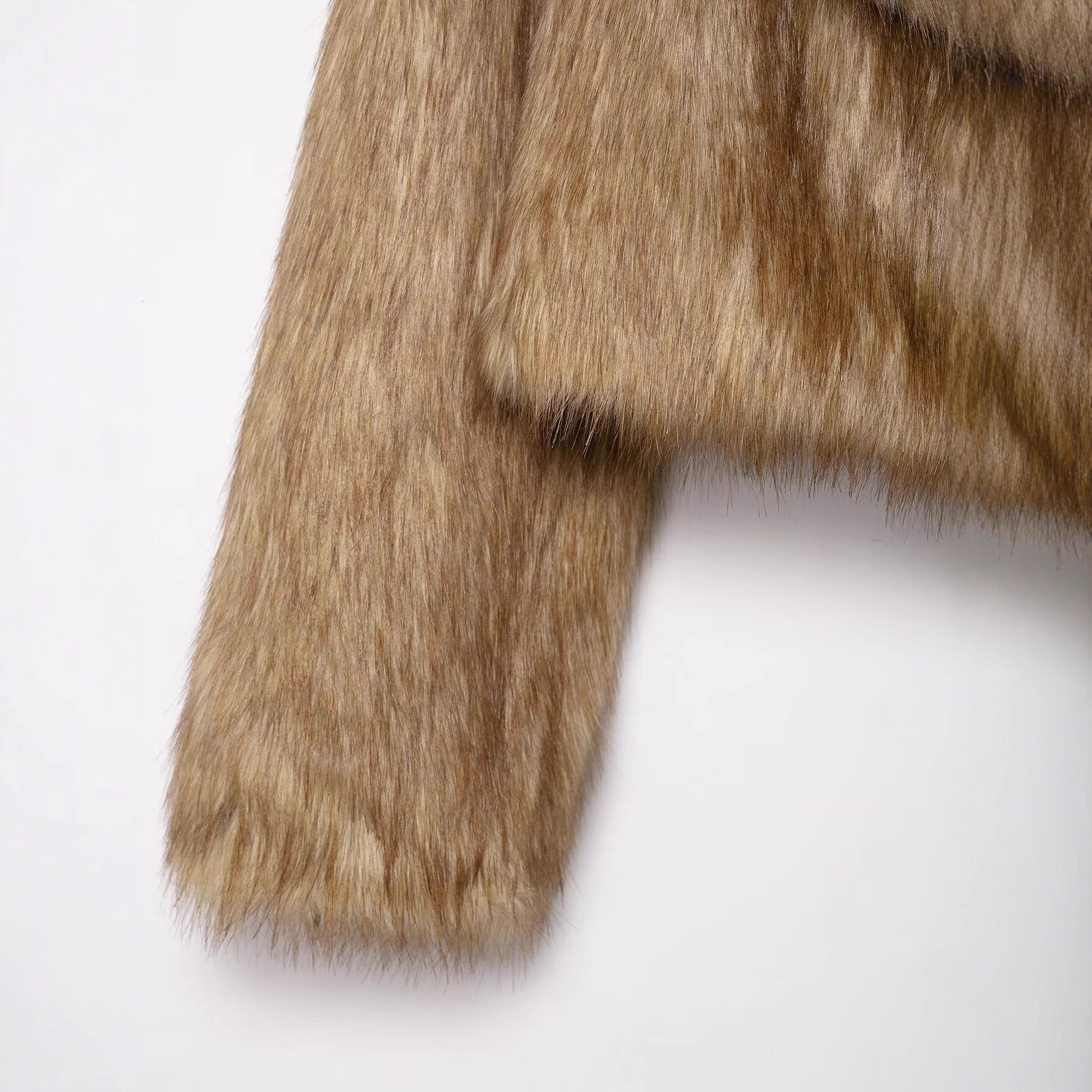 Women's Faux Fur Collar Short Jacket