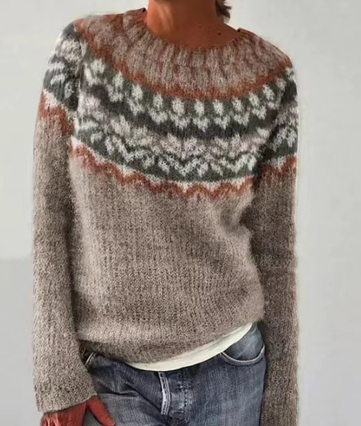 Women's Mystic Ancient Tribal Print Crewneck Sweatshirt