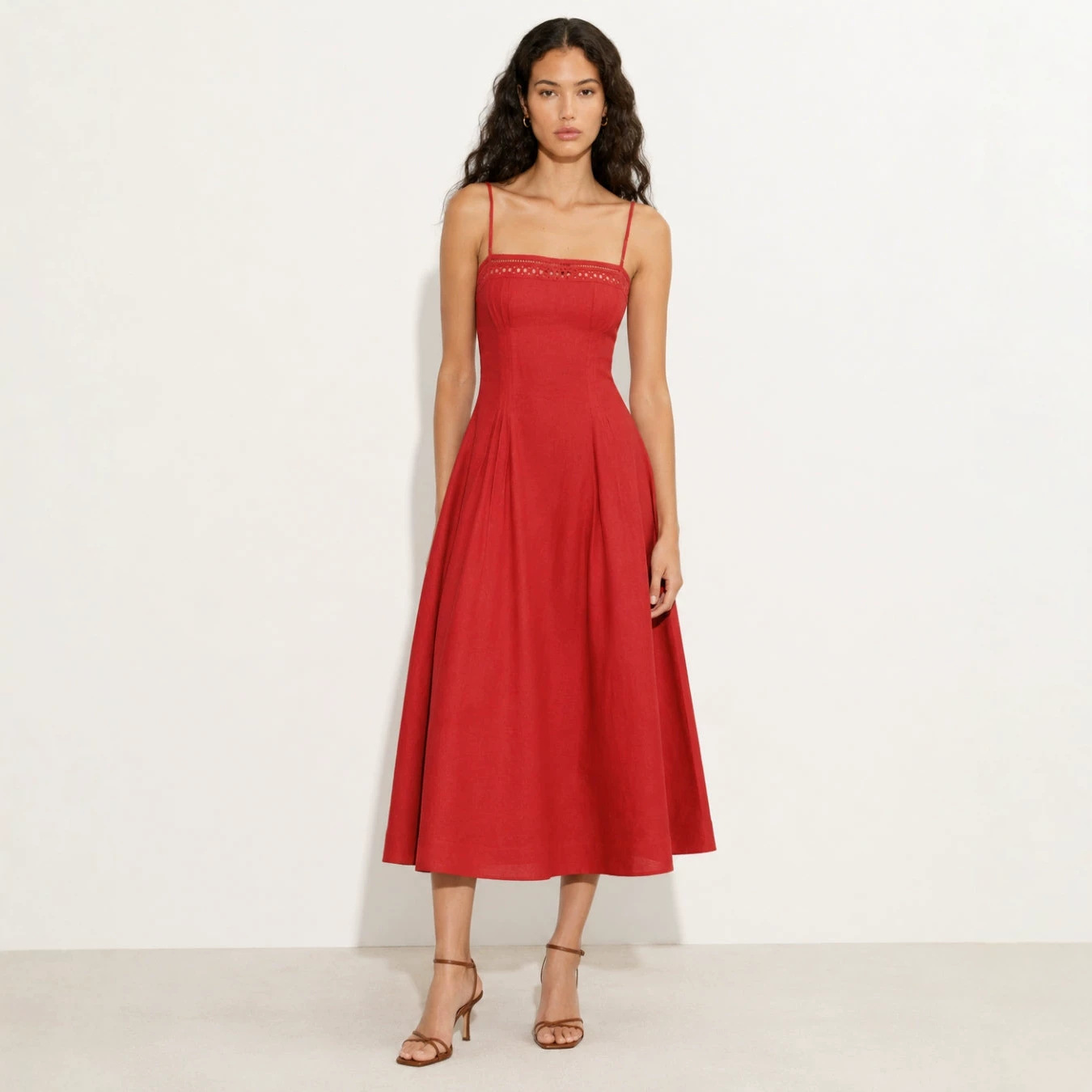 Floral Chiffon Open-Back Cami Maxi Dress