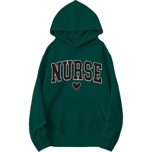 Women's Nurse Heart Print Casual Sweatshirt