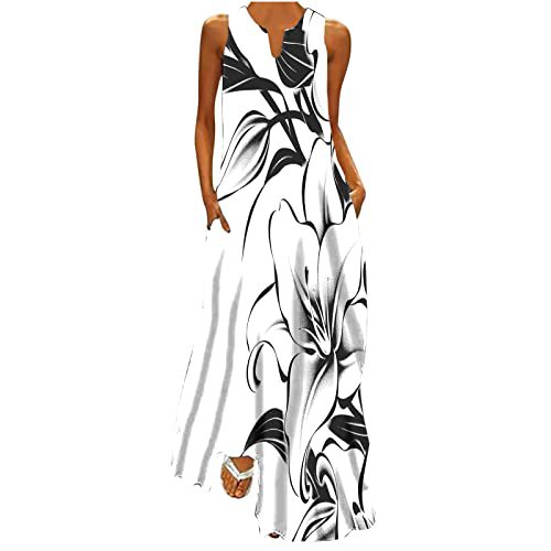 Women's Floral Butterfly Print Pleated Midi Dress