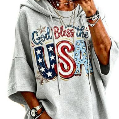 Women's Star Print Casual Hoodie
