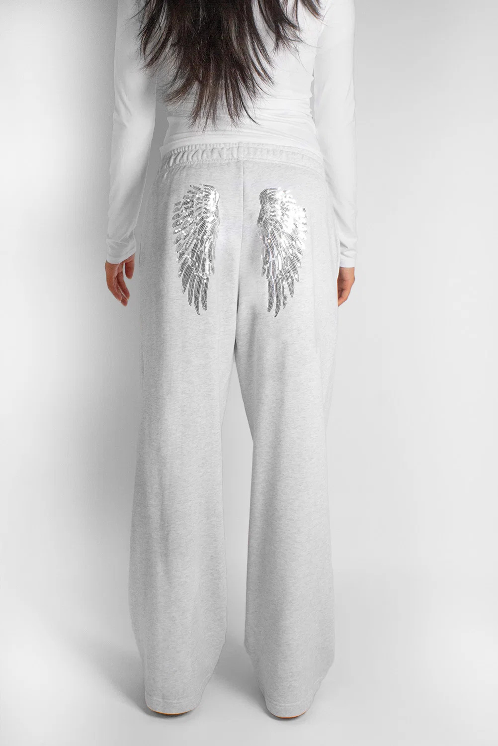 Women's Wing Sequin Embroidered Casual Two-Piece Set