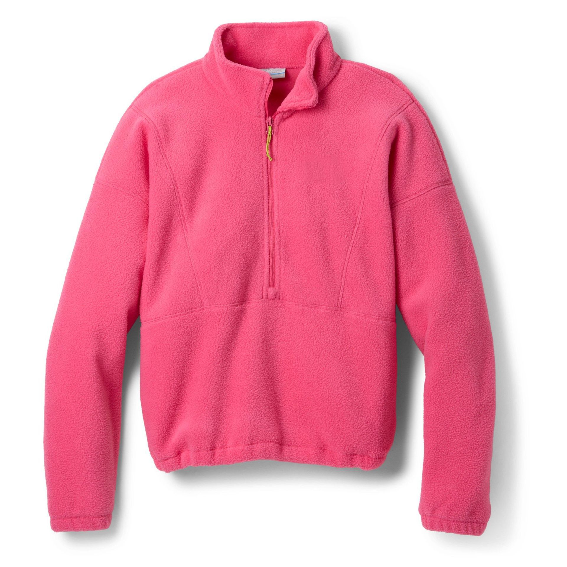 Retro High Neck Half-Zip Loose Long Sleeve Top for Women