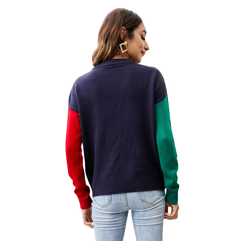 Snowflake Christmas Tree Pullover Knit Sweater