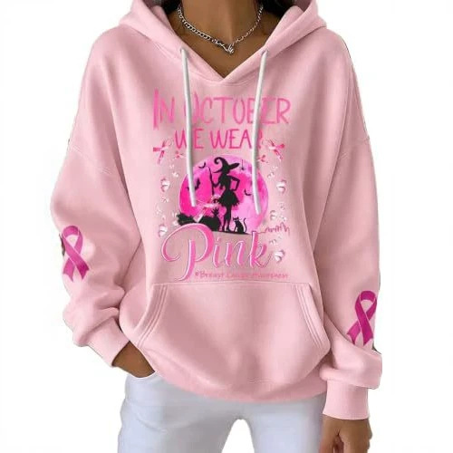 Women's Witch Letter Halloween Print Casual Sweatshirt