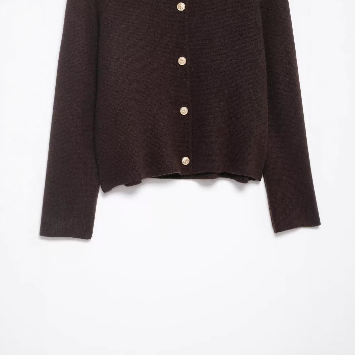 Faux Fur Collar Knit Cardigan Sweater