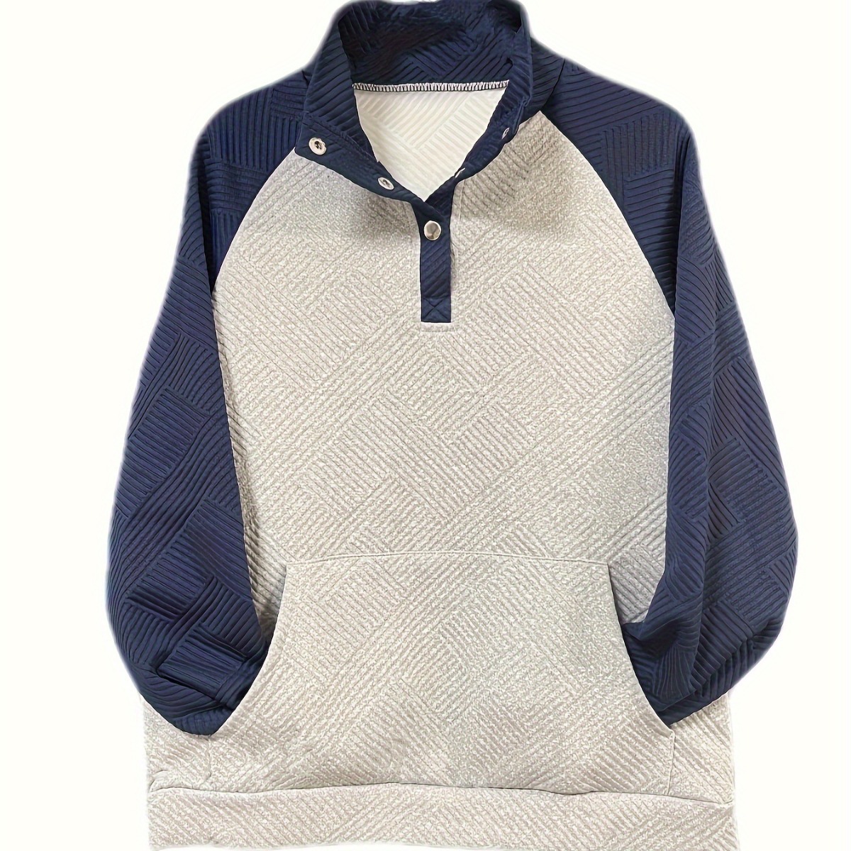 Color-Block Long-Sleeve Knit Top