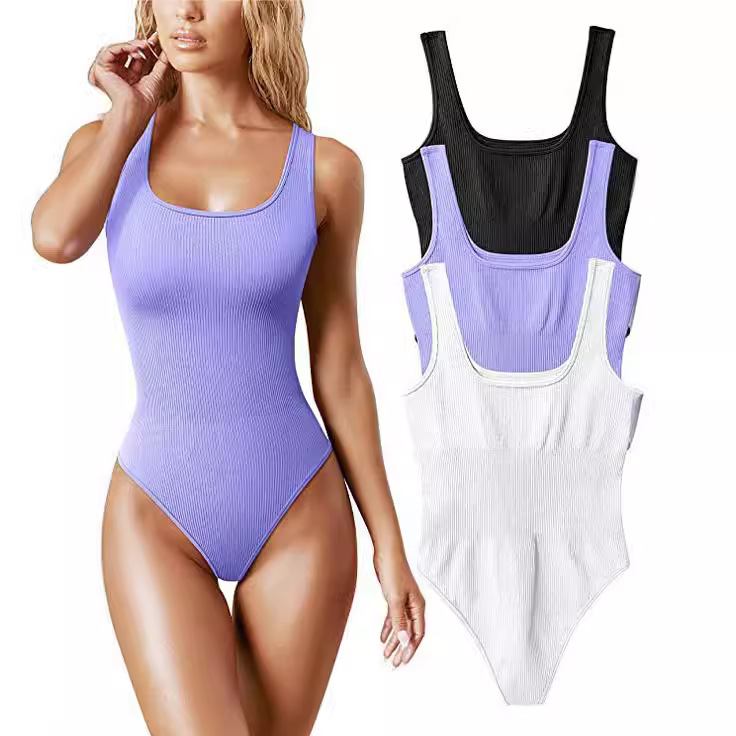 Women's U-Neck Sleeveless Bodysuit