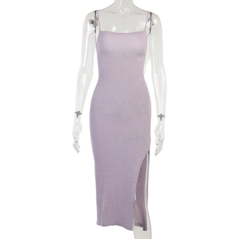 Women's Backless Knit Cami Dress Bodycon Mini